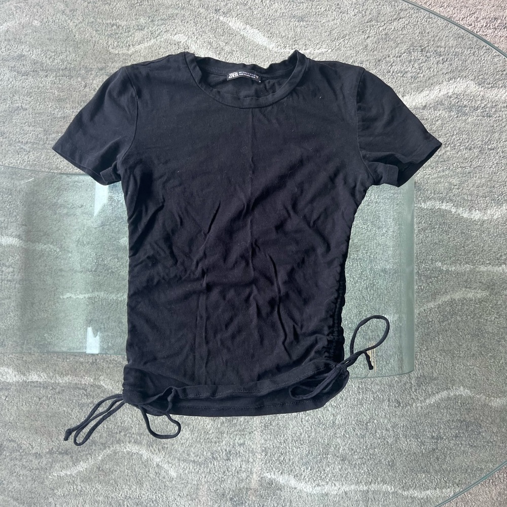 Zara black t shirt